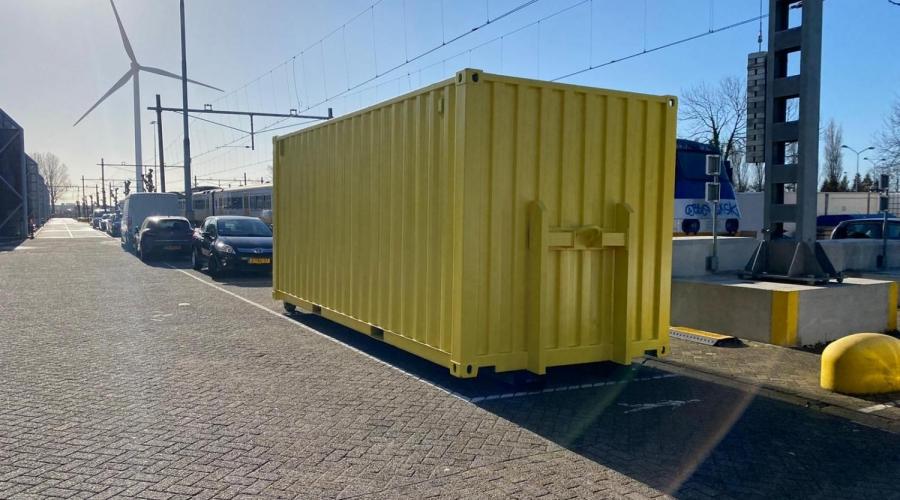 Airco Circus Kinematica Materiaalcontainer met haakarm en slede | CBOX containers