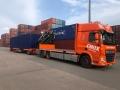Extra lang chassis kraanwagen CBOX Containers