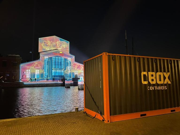Opslagcontainers voor videoprojecties | Den Helder | CBOX Containers