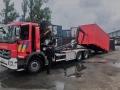 Red container with sled for fire brigade | CBOX Containers