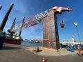 Crane support by shipping containers | CBOX Containers