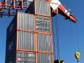 Containers als stevige constructie ter ondersteuning van kraan | CBOX Containers