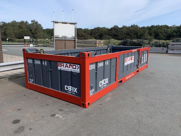 20ft Halfhoge DNV container in branding bedrijf | CBOX Containers