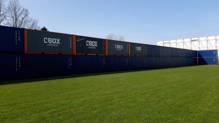 Muur van Zeecontainers Invictus Games | CBOX Containers