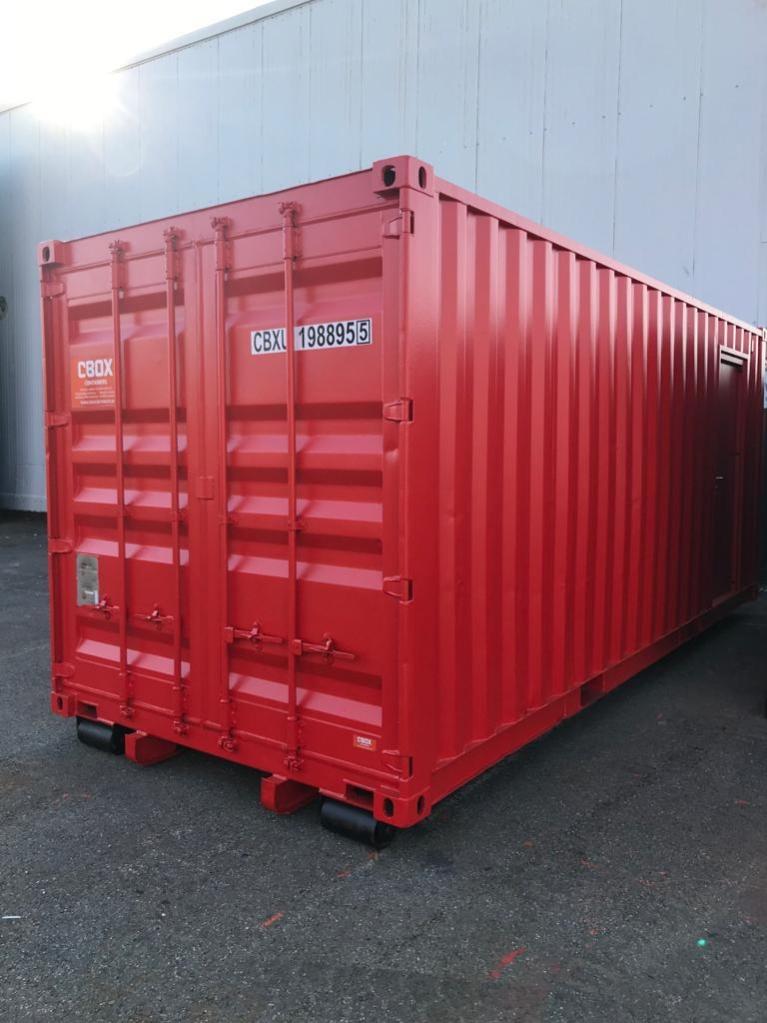 Rode container speciaal voor de brandweer | CBOX Containers