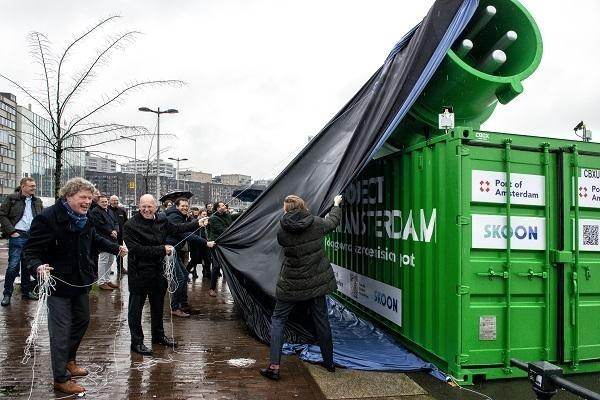 Mobiele batterij in container voor Project Clean Amsterdam | CBOX Containers